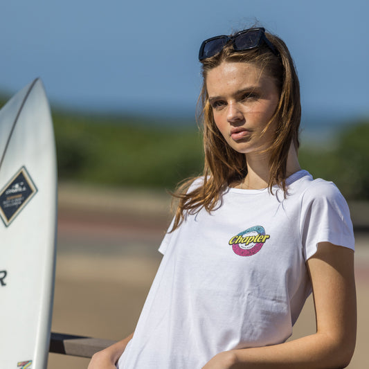 Chapter Shortboard Women's White Tee
