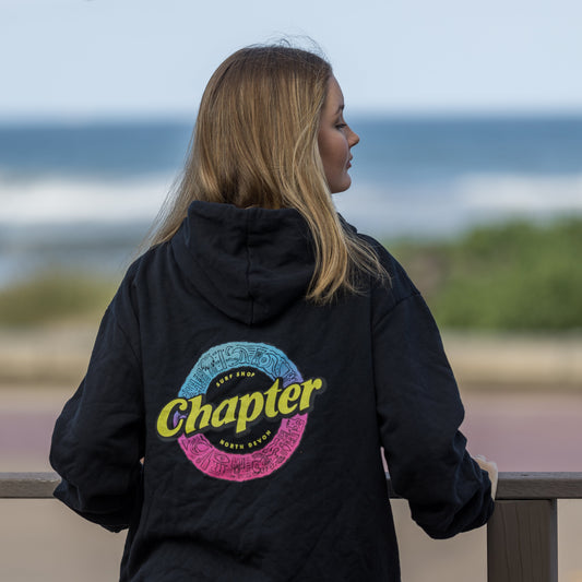 Chapter Shortboard Black Women's Hoodie