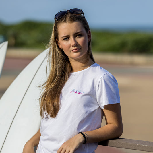 Chapter Surf Shop Women's White Crew Tee