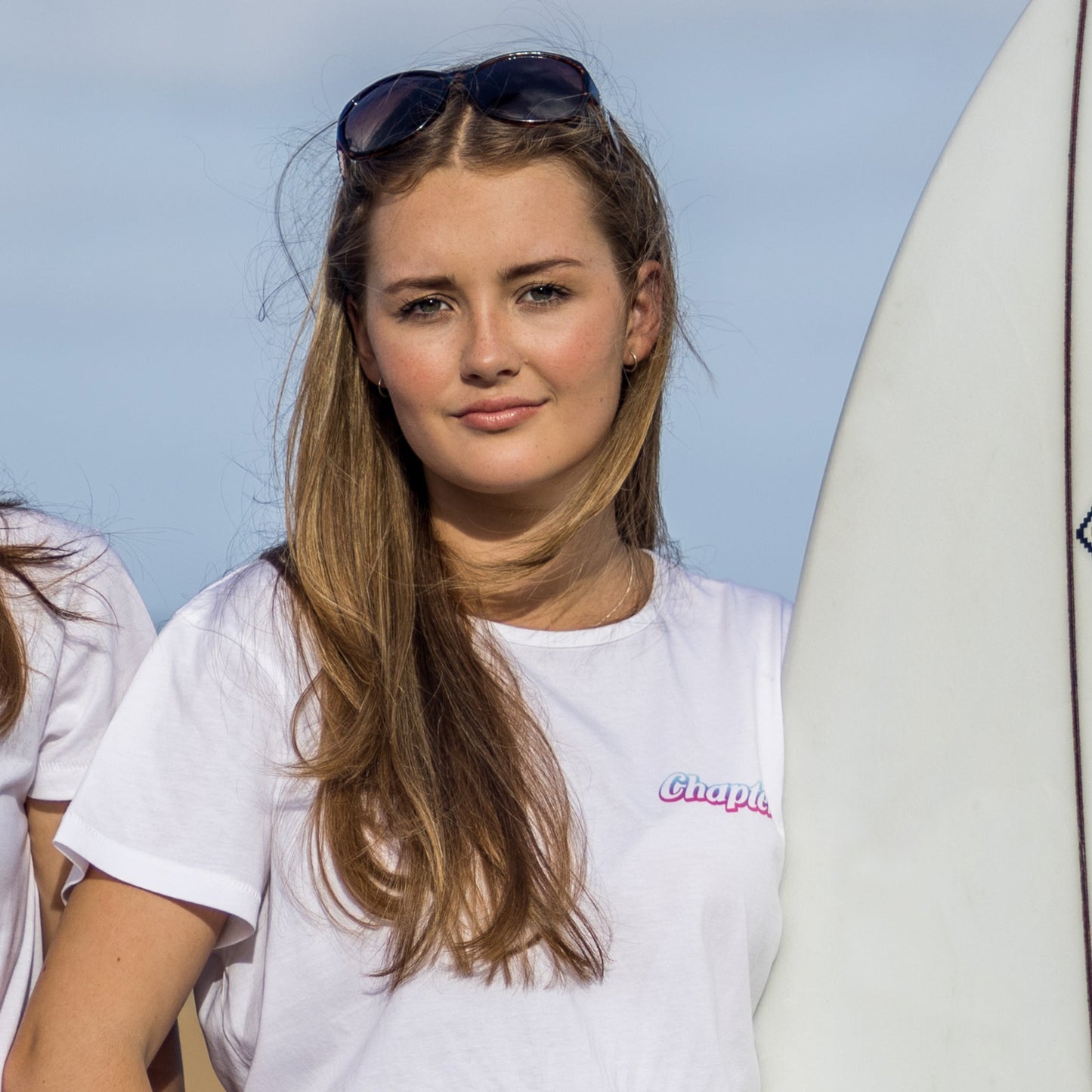 Chapter Surf Shop Women's White Crew Tee