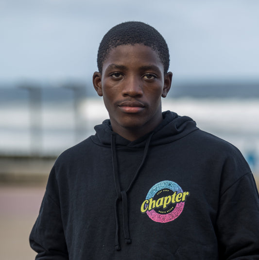Chapter Shortboard Black Hoodie