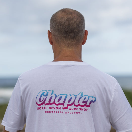 Chapter Surf Shop Logo White T-Shirt