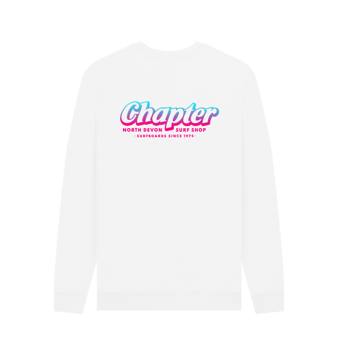 Chapter Surf Shop Logo White Sweat