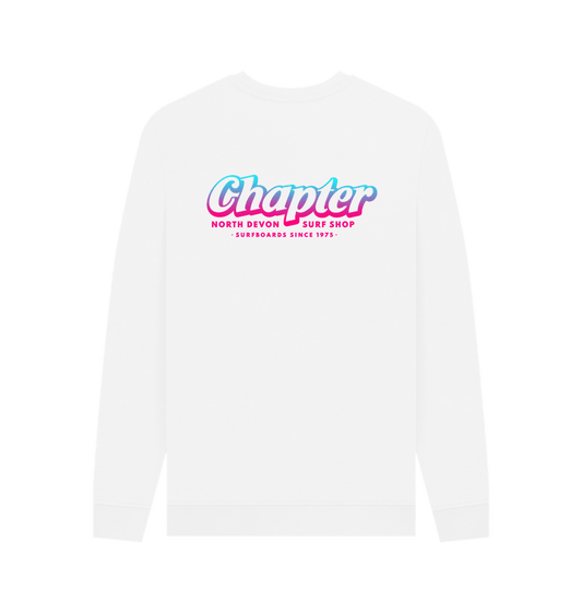 Chapter Surf Shop Logo White Sweat