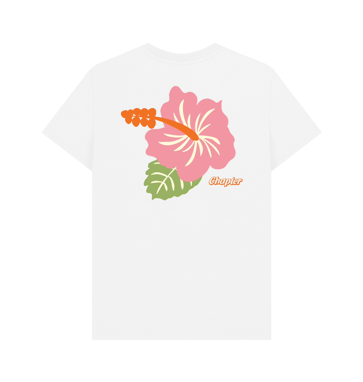 White Printed T-shirt Back