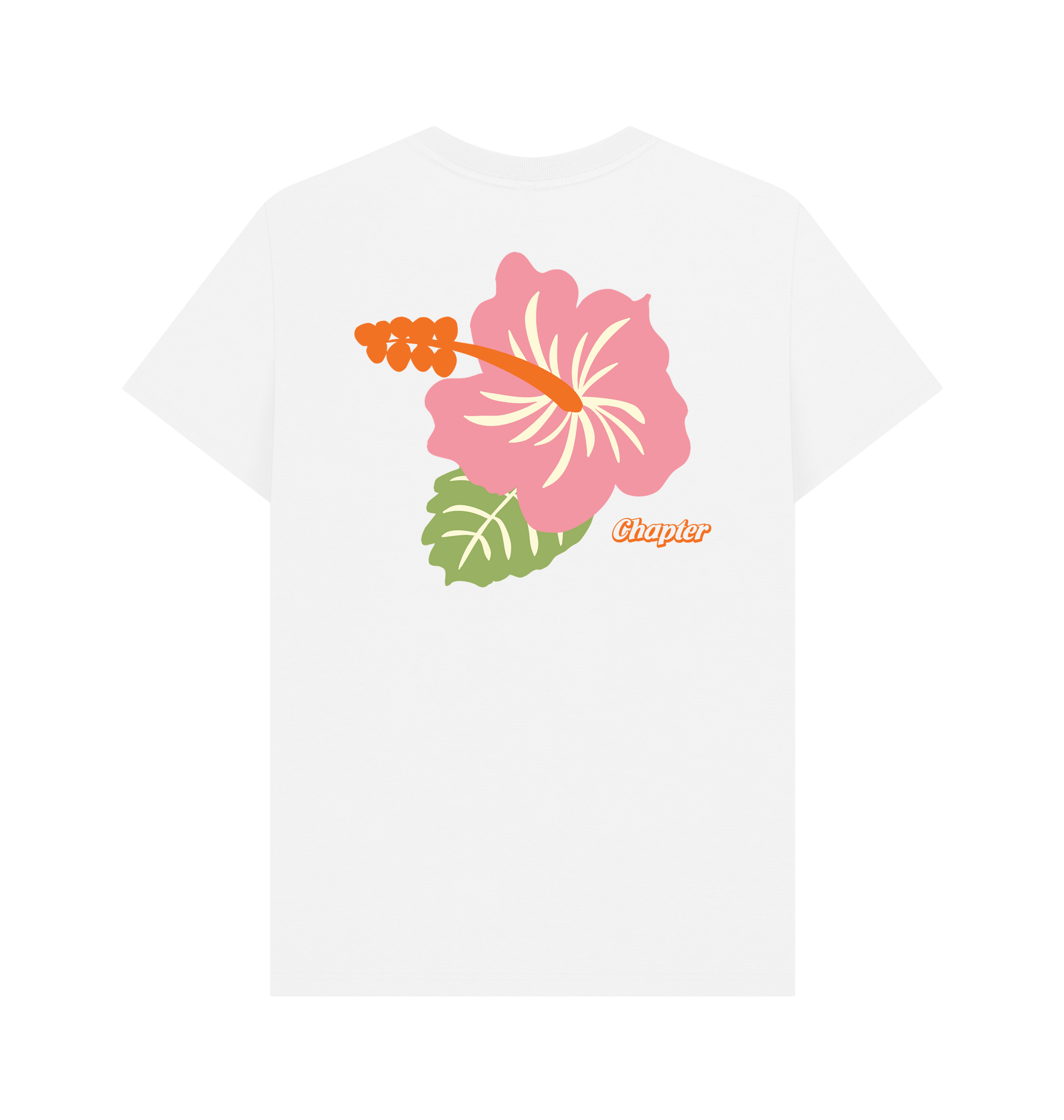 White Printed T-shirt Back
