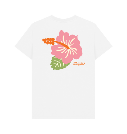 White Printed T-shirt Back