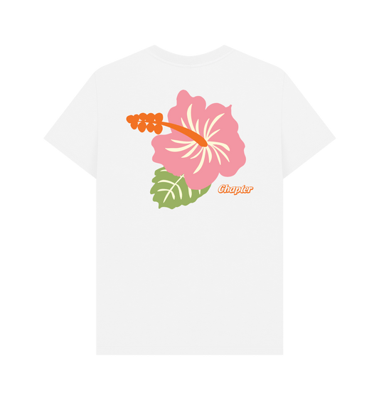 White Printed T-shirt Back