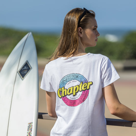 Chapter Shortboard Women's White Tee