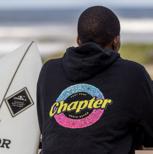 Chapter Shortboard Black Hoodie
