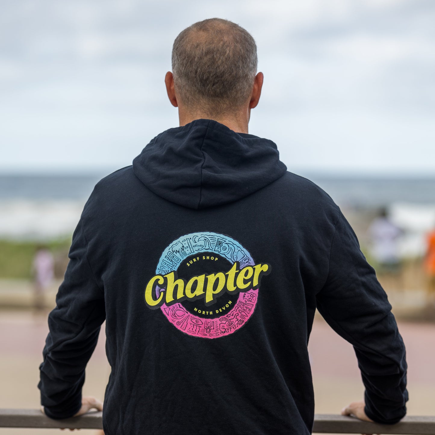Chapter Shortboard Black Hoodie