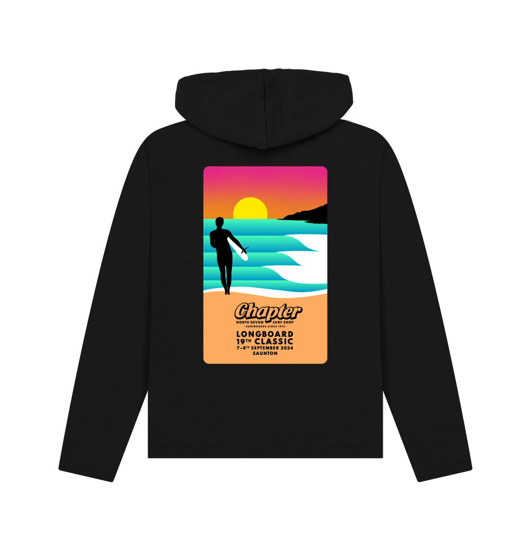 Black Recycled Hoody Back