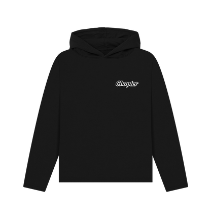 Black Printed Hoody Front