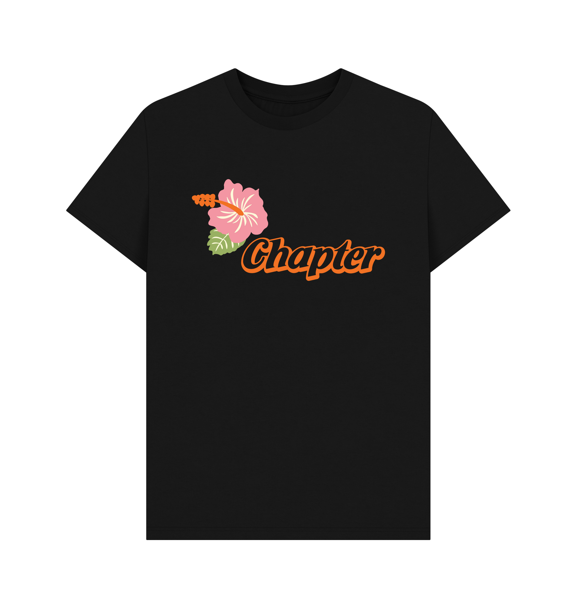 Black Printed T-shirt Front