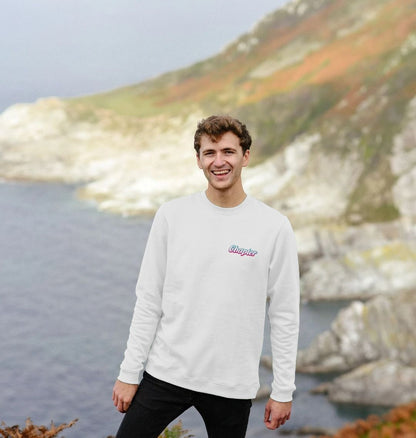 Chapter Surf Shop Logo White Sweat