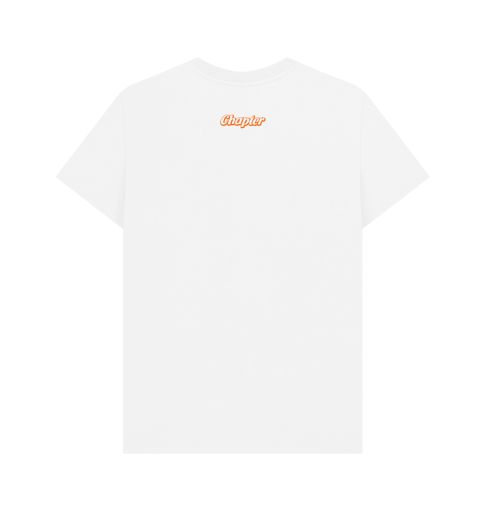 White Printed T-shirt Back